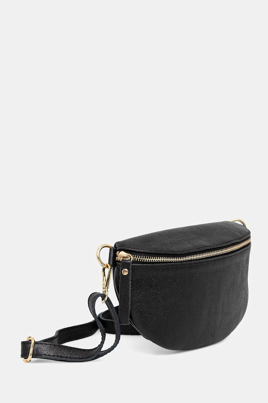 Answear.LAB borseta de piele 857.metalizado.hak negru WA25