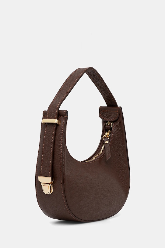 Answear.LAB torebka skórzana 10003.hak brązowy WA25