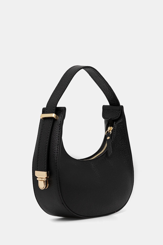 Answear.LAB torebka skórzana 10003.hak czarny WA25