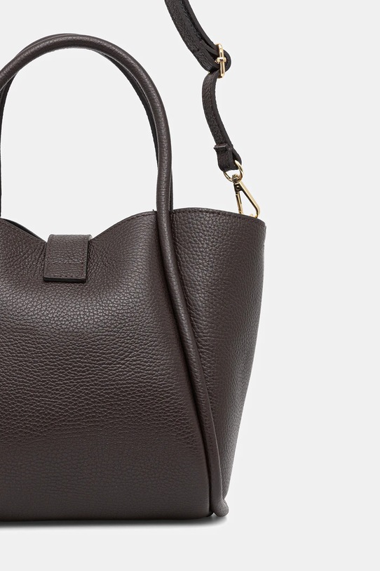 Akcesoria Answear.LAB torebka skórzana 1283.hak brązowy