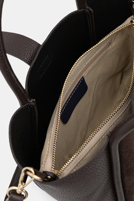 Answear.LAB torebka skórzana 1283.hak brązowy