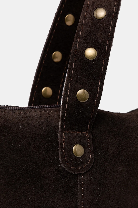 Answear.LAB torba na laptopa zamszowa brązowy 1365.hak