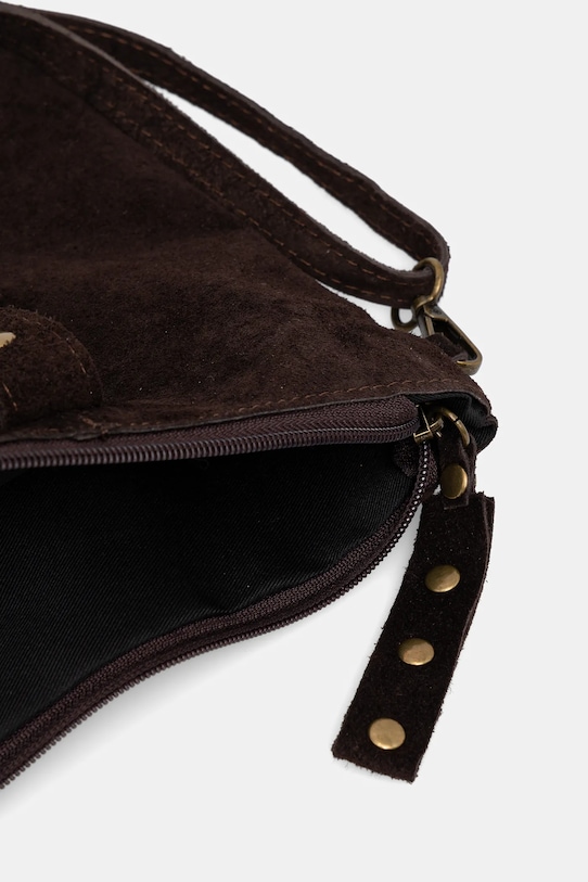 Answear.LAB torba na laptopa zamszowa 1365.hak brązowy