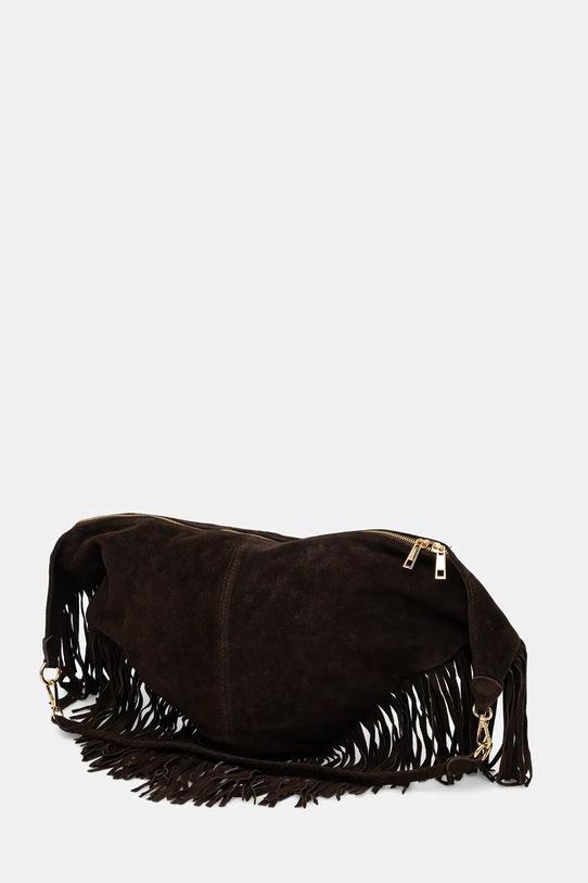 Answear.LAB torebka zamszowa brązowy 1366.hak