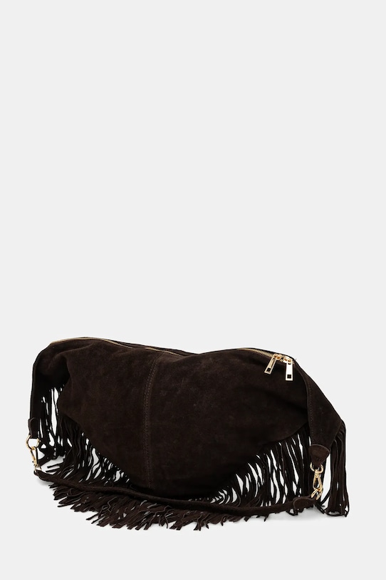 Answear.LAB torebka zamszowa brązowy 1366.hak