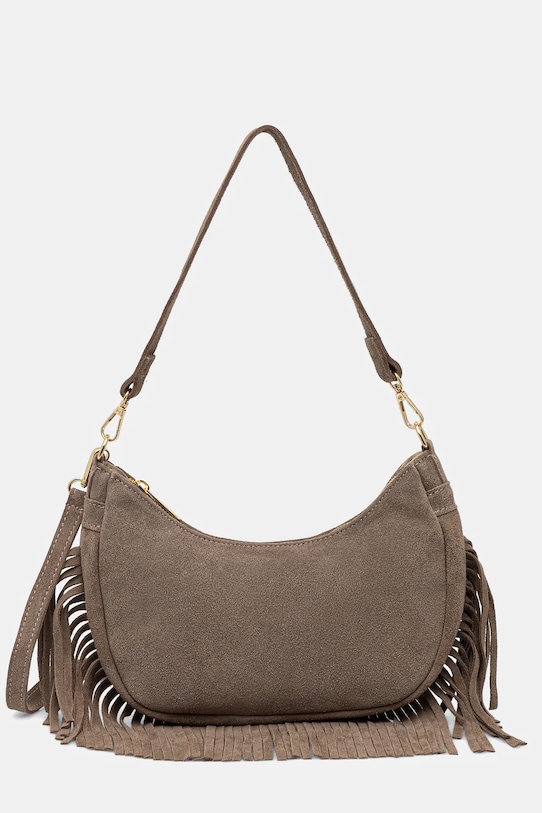 Answear.LAB borsa in pelle scamosciata pelle scamosciata beige C00043