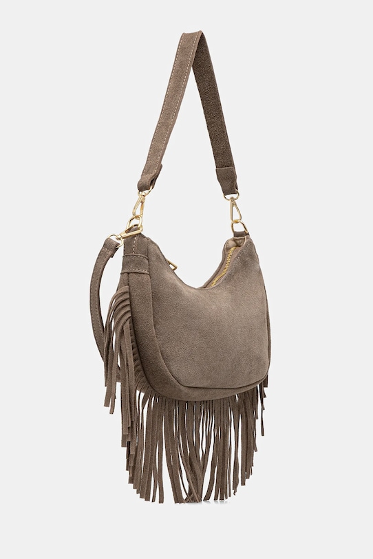 Accessori Answear.LAB borsa in pelle scamosciata C00043 beige