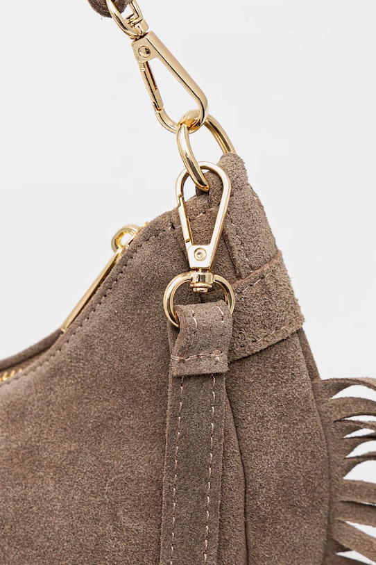 Answear.LAB torebka zamszowa beżowy C00043