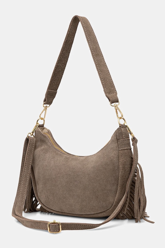 Answear.LAB borsa in pelle scamosciata beige C00043
