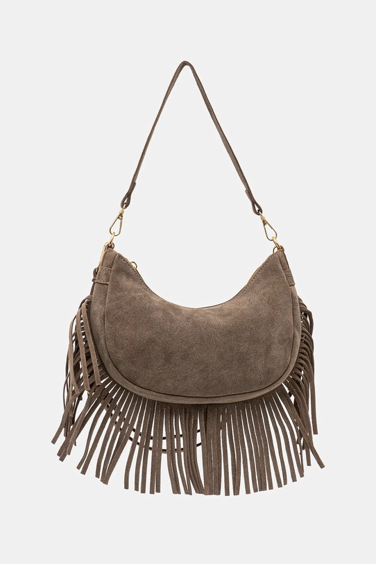 Answear.LAB torebka zamszowa C00043 beżowy