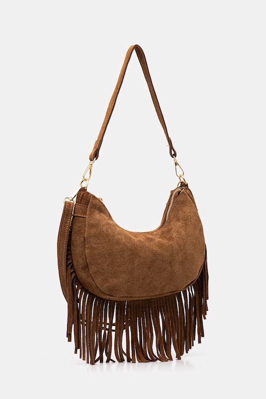 Answear.LAB torebka zamszowa C00043 brązowy WS26