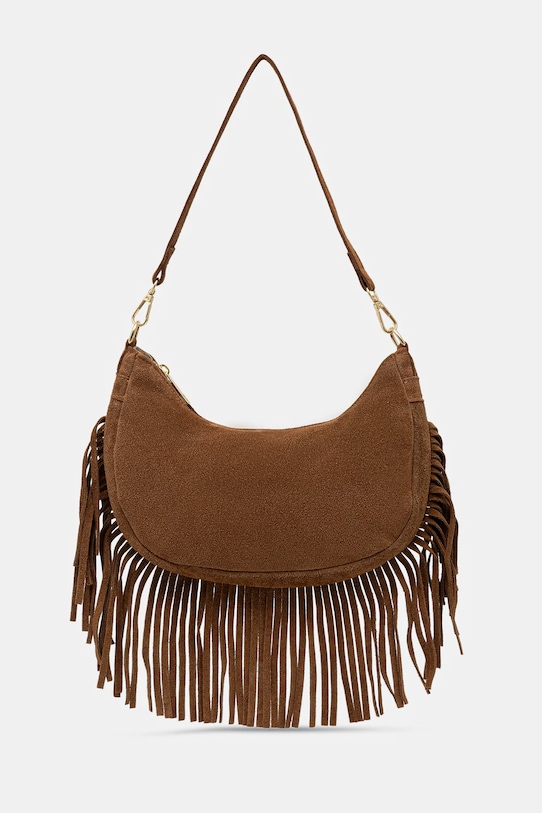 Answear.LAB borsa in pelle scamosciata pelle scamosciata marrone C00043