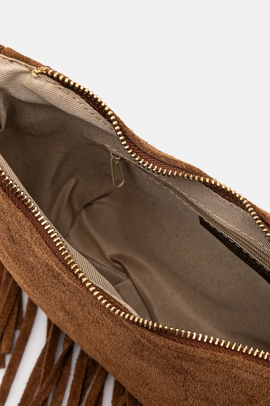 Answear.LAB torebka zamszowa C00043 brązowy