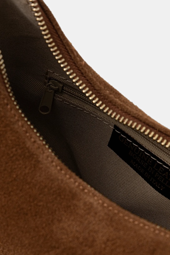 Answear.LAB borsa in pelle scamosciata C00043 marrone