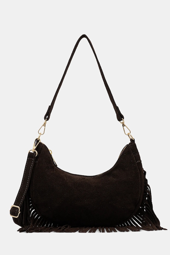 Answear.LAB torebka zamszowa C00043 brązowy WS26