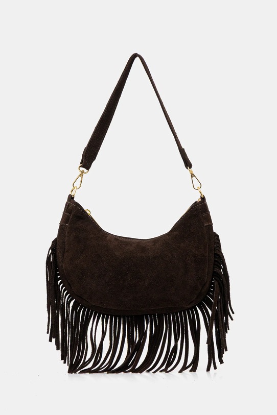 Answear.LAB torebka zamszowa C00043 brązowy WS26