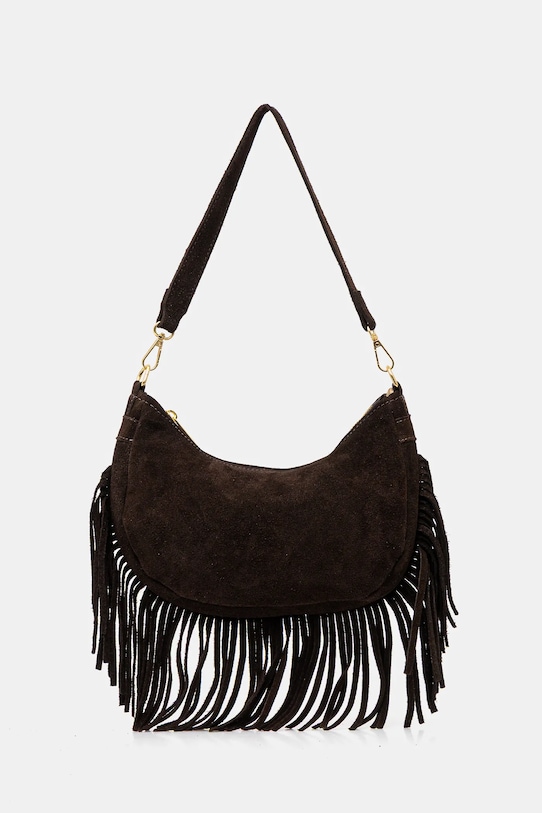 Semišová kabelka Answear.LAB semišová koža hnedá C00043