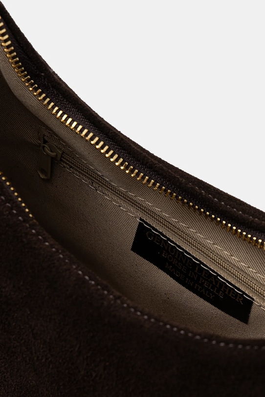 Answear.LAB torebka zamszowa C00043 brązowy