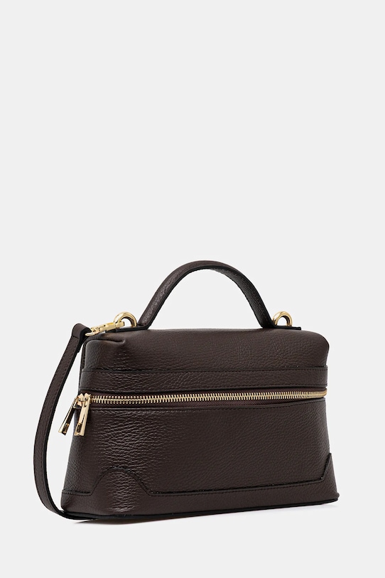 Answear.LAB torebka skórzana A00001 brązowy WS26