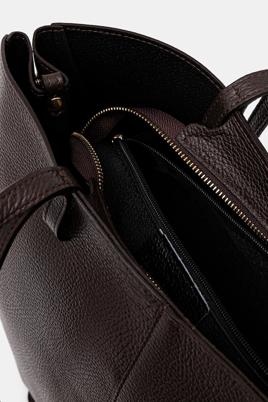 Answear.LAB torebka skórzana A00003-G brązowy