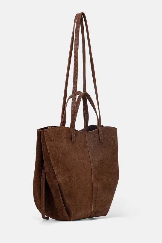 Answear.LAB torebka shopper damska skórzana brązowy WA25-TOD234