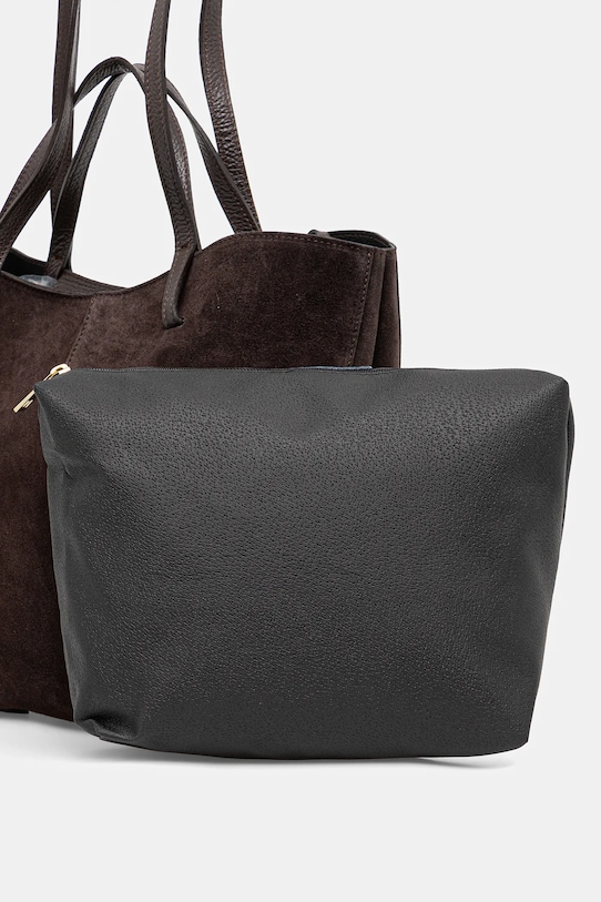 Answear.LAB torebka zamszowa brązowy C00003-G