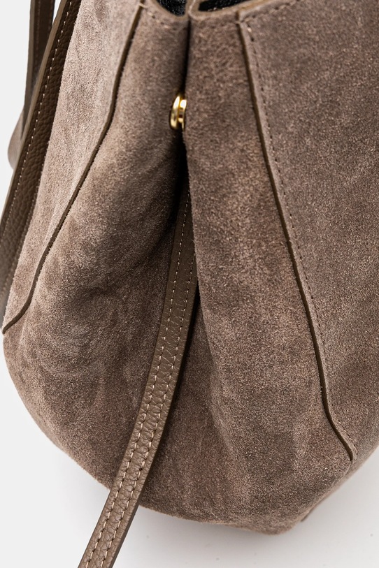 Answear.LAB torebka zamszowa szary C00003-G