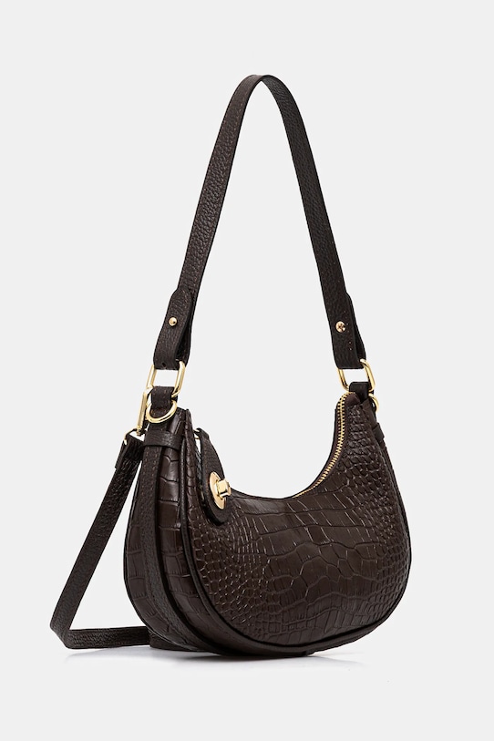 Answear.LAB torebka skórzana A00007 brązowy WS26