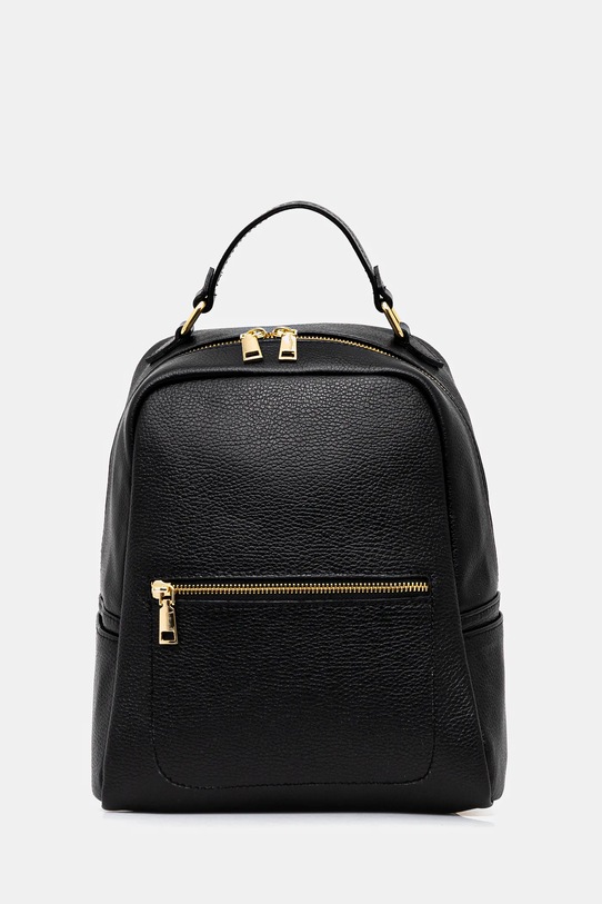 Answear.LAB plecak skórzany skóra licowa czarny A00005