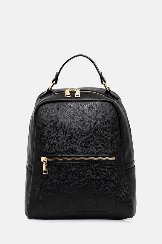 Answear.LAB plecak skórzany skóra licowa czarny A00005