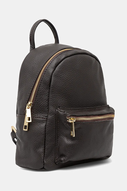 Answear.LAB plecak skórzany 942.hak brązowy WS26