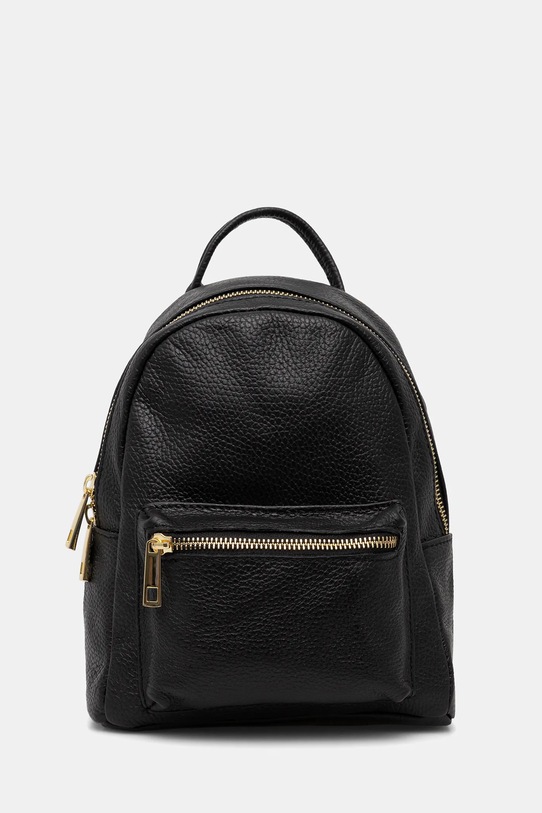 Answear.LAB plecak skórzany skóra licowa czarny 942.hak