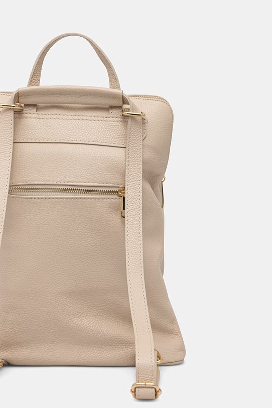 Akcesoria Answear.LAB plecak damski skórzany WA25-TPD008 beżowy