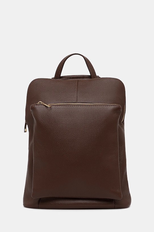 Kožený ruksak Answear.LAB usňová koža hnedá 479.hak