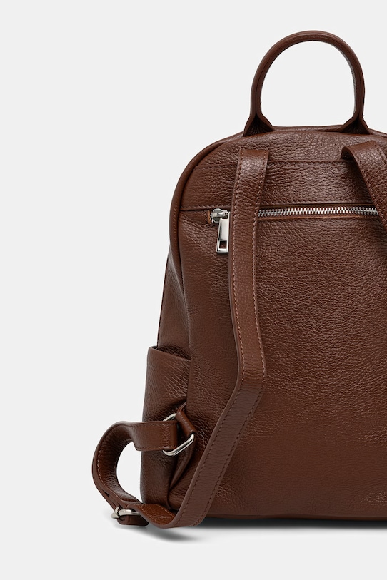 Akcesoria Answear.LAB plecak damski skórzany WA25-TPD009 brązowy