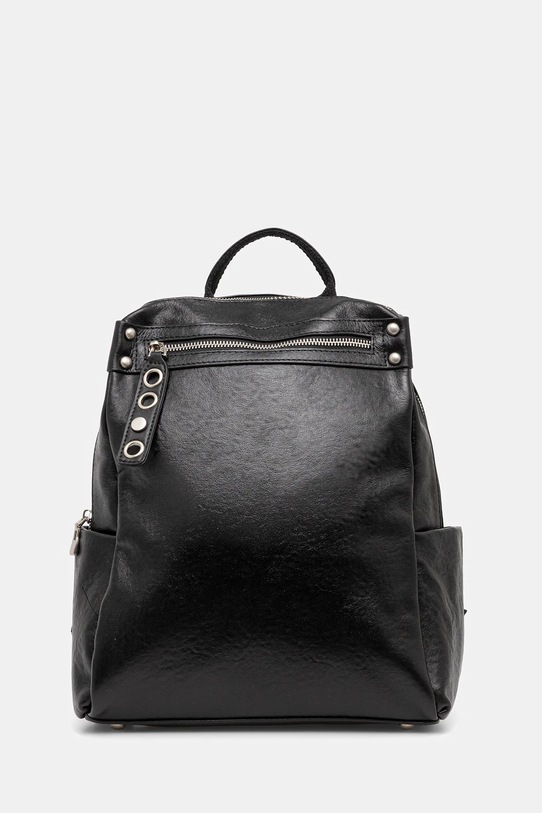 Answear.LAB plecak skórzany skóra licowa czarny LS15.CMS
