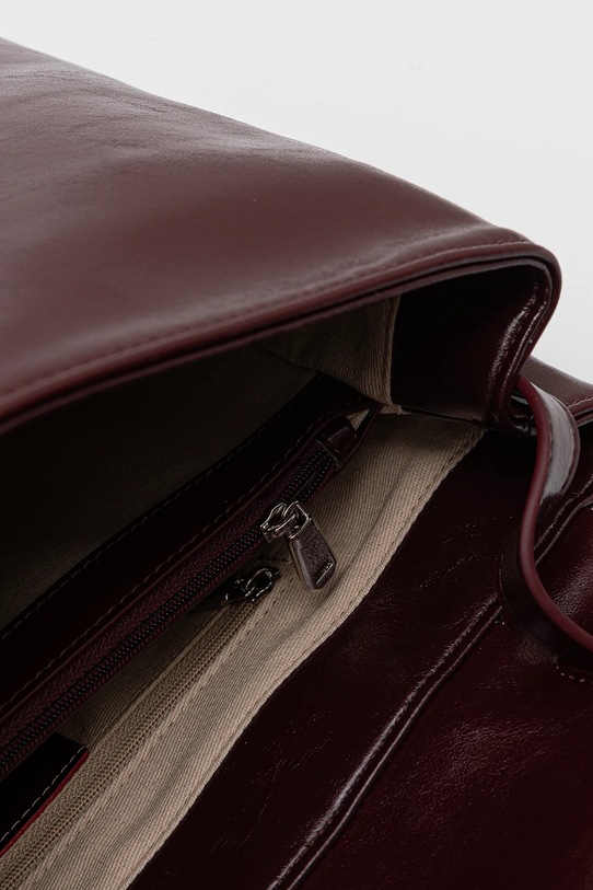 Answear.LAB plecak skórzany bordowy XL.CMS