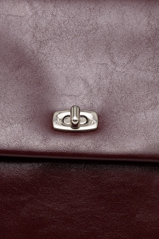 Answear.LAB plecak skórzany XL.CMS bordowy