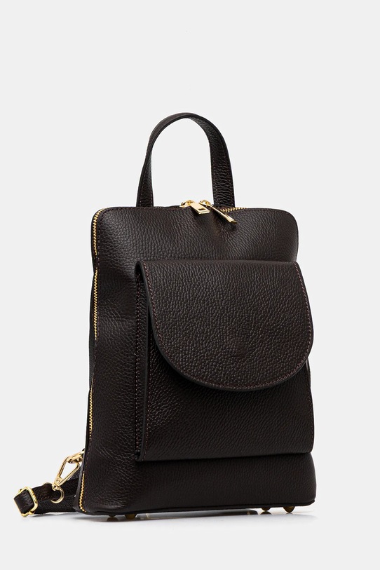 Answear.LAB plecak skórzany 1212.ijk brązowy WS26