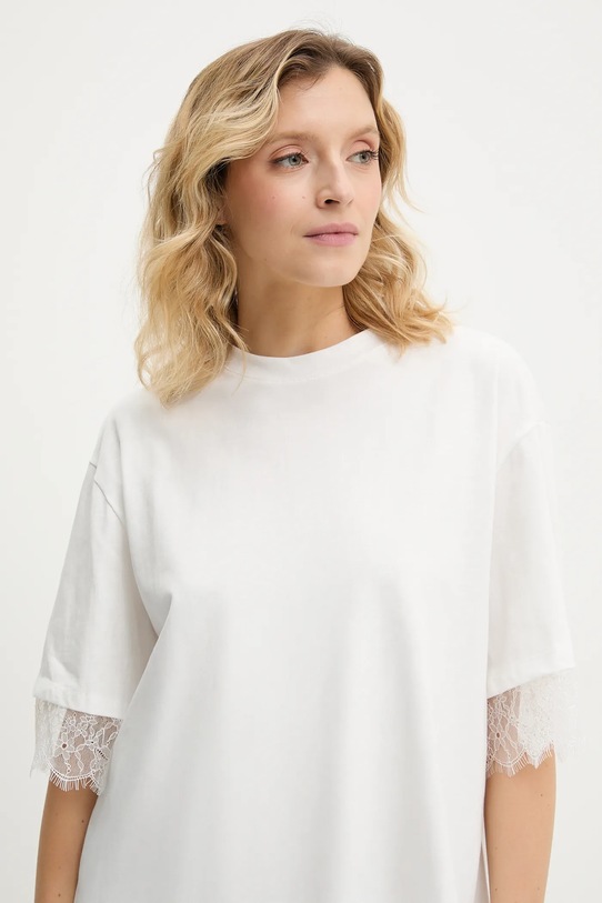Bavlněné tričko Answear.LAB bílá 4862.FLK