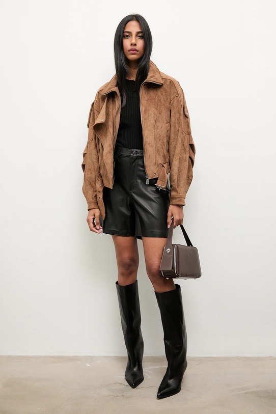 Answear.LAB tricou DLV.10756.tos negru WA25