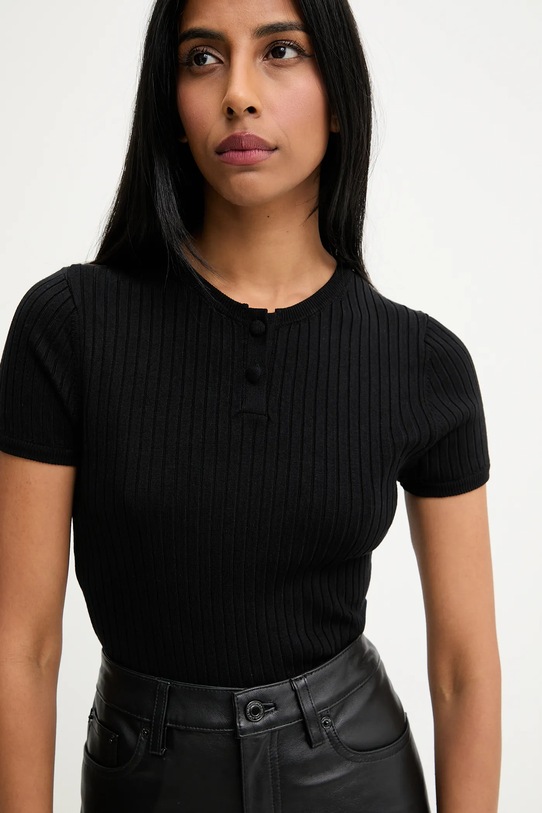 Answear.LAB tricou DLV.10756.tos negru