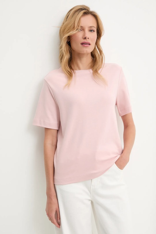 Answear.LAB t-shirt bawełniany bawełna różowy KR.16746.TOS