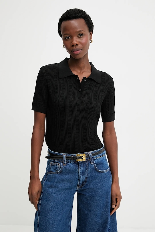 Тениска Answear.LAB 10731.tos черен WA25