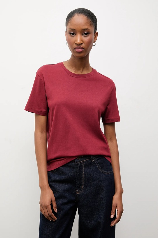 Answear.LAB t-shirt pozostałe bordowy 31791.TOS