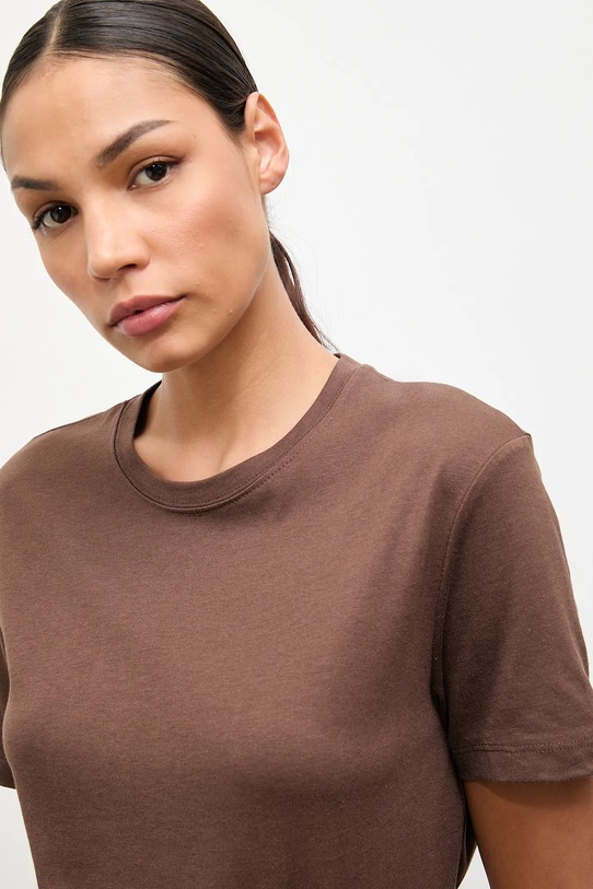 Answear.LAB t-shirt brązowy 31791.TOS