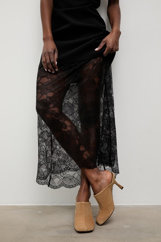 Answear.LAB σαγιονάρες με καλυμμένα τα δάχτυλά του Γυναικεία σουέτ μπεζ 761019.bjk