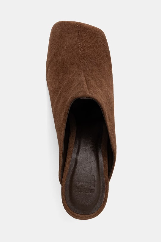 Answear.LAB σαγιονάρες με καλυμμένα τα δάχτυλά του Γυναικεία σουέτ 761019.bjk καφέ