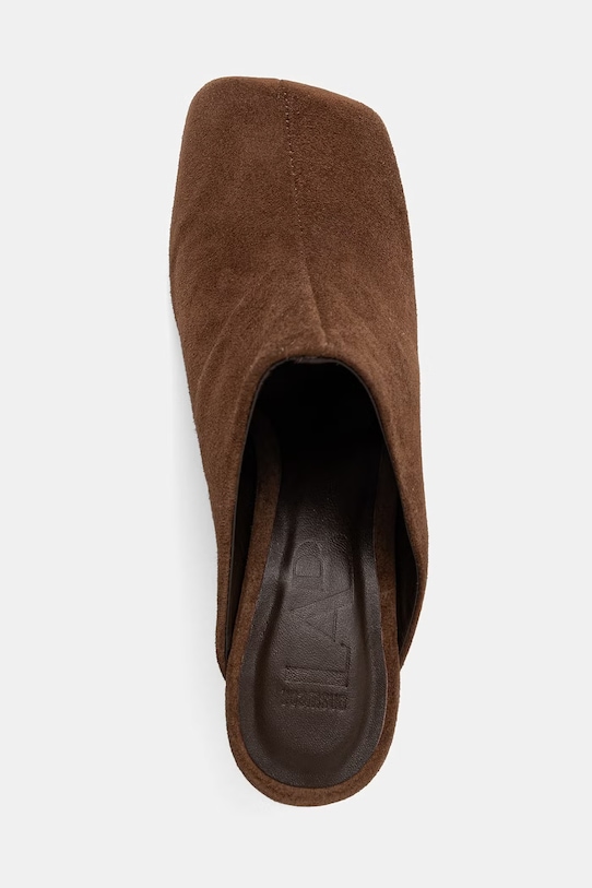 Answear.LAB σαγιονάρες με καλυμμένα τα δάχτυλά του Γυναικεία σουέτ 761019.bjk καφέ