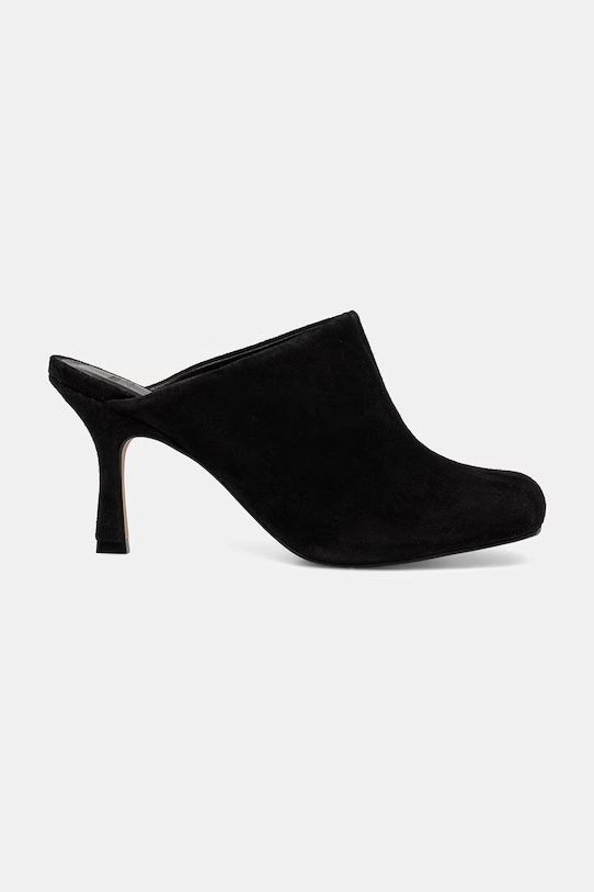 Answear.LAB σαγιονάρες με καλυμμένα τα δάχτυλά του γυναικείες σουέτ 761019.bjk μαύρο WA26